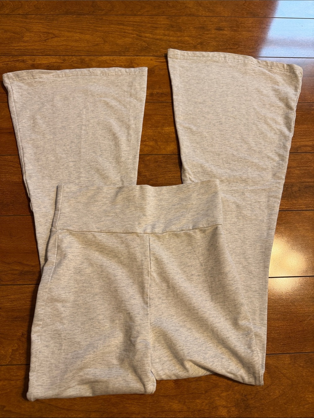 Edikted Light Gray Wide-Leg Lounge Pants